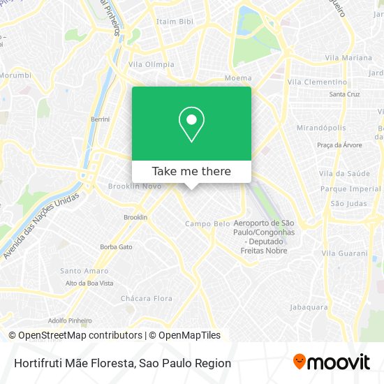Hortifruti Mãe Floresta map