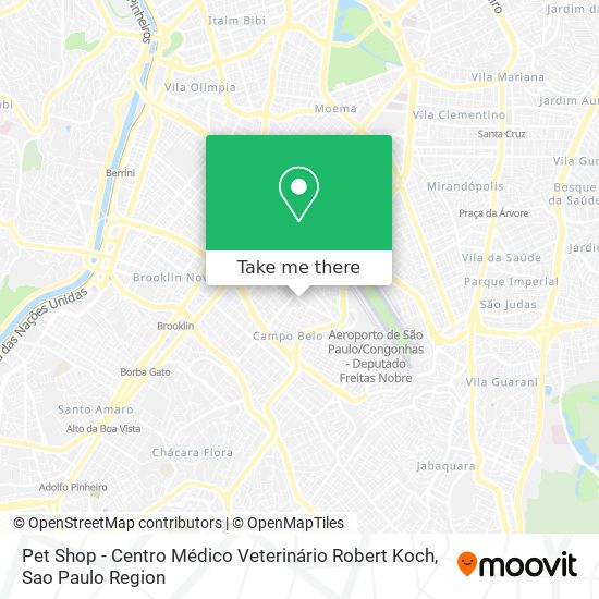 Pet Shop - Centro Médico Veterinário Robert Koch map