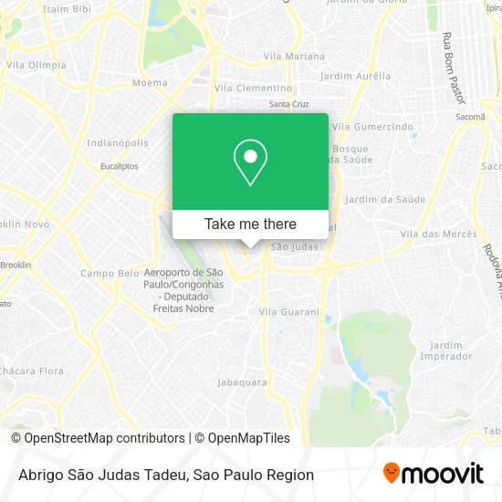 Abrigo São Judas Tadeu map