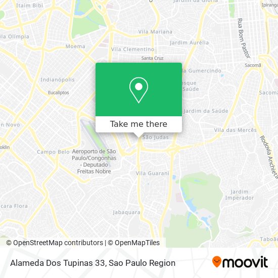 Mapa Alameda Dos Tupinas 33