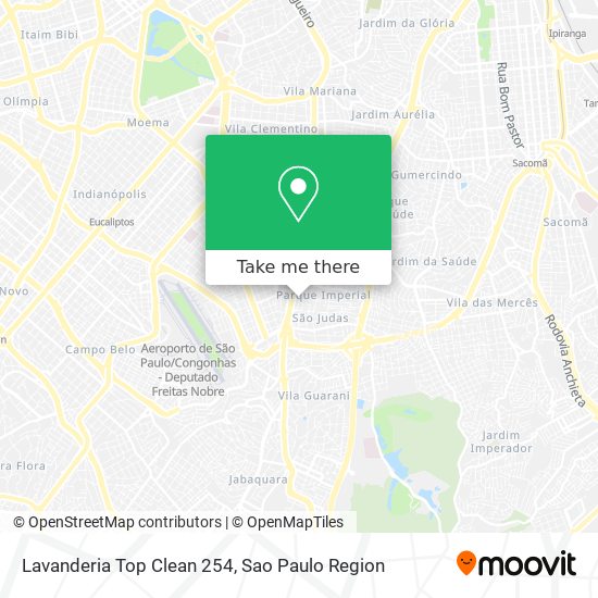 Mapa Lavanderia Top Clean 254