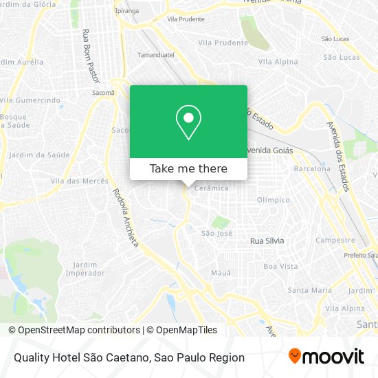 Quality Hotel São Caetano map