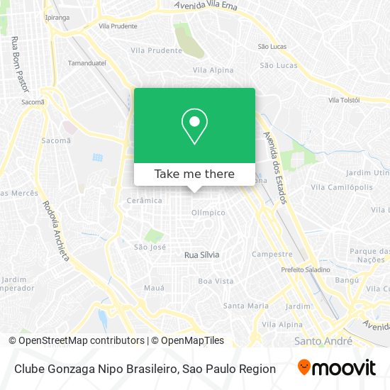 Clube Gonzaga Nipo Brasileiro map