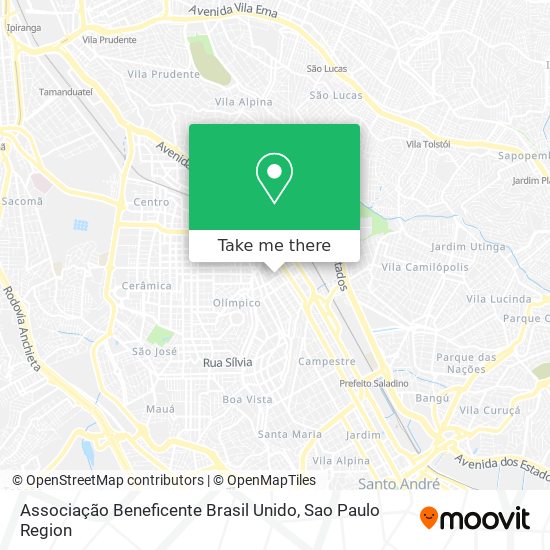 Associação Beneficente Brasil Unido map