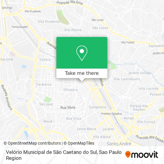 Mapa Velório Municipal de São Caetano do Sul