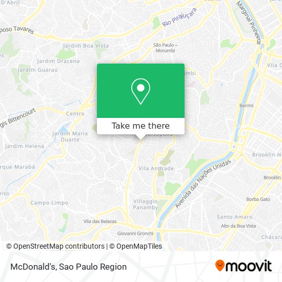 McDonald's map