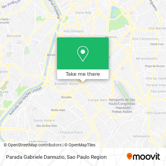 Parada Gabriele Dannuzio map