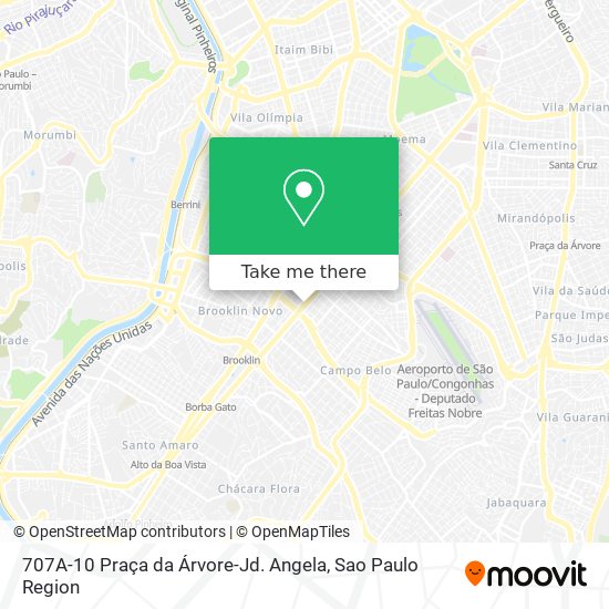 707A-10 Praça da Árvore-Jd. Angela map