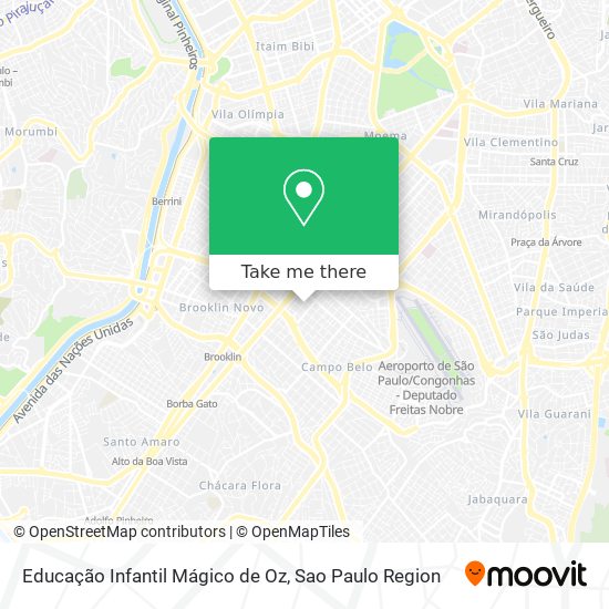 Educação Infantil Mágico de Oz map