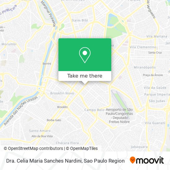 Dra. Celia Maria Sanches Nardini map