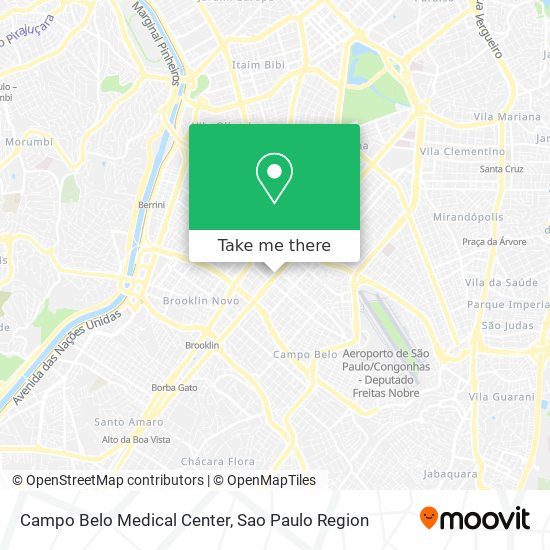Campo Belo Medical Center map