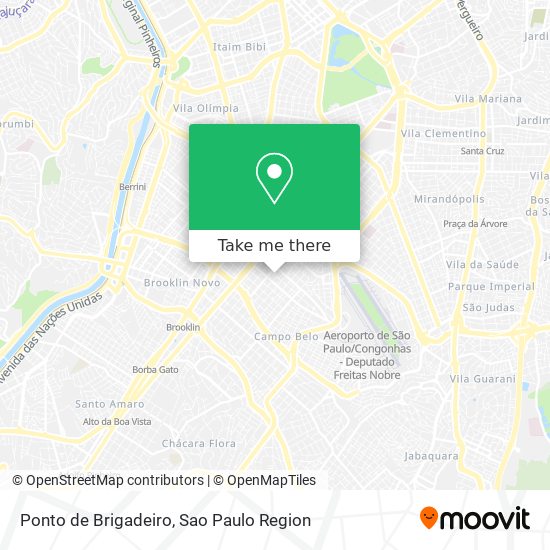 Ponto de Brigadeiro map