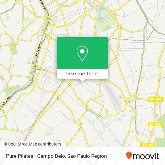 Mapa Pure Pilates - Campo Belo