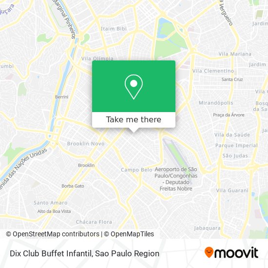 Dix Club Buffet Infantil map