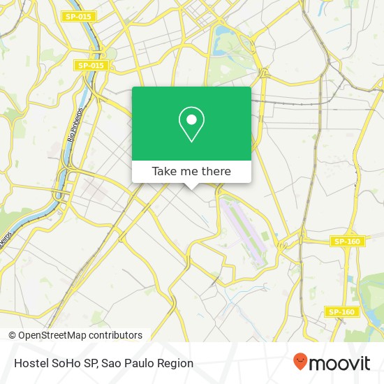 Mapa Hostel SoHo SP