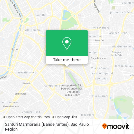 Mapa Santuri Marmoraria (Bandeirantes)