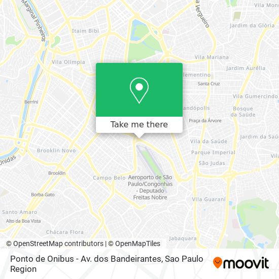 Ponto de Onibus - Av. dos Bandeirantes map