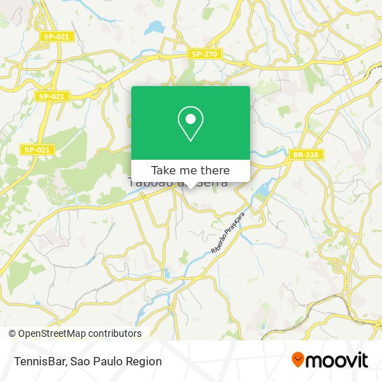 Mapa TennisBar