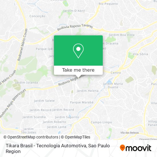 Tikara Brasil - Tecnologia Automotiva map