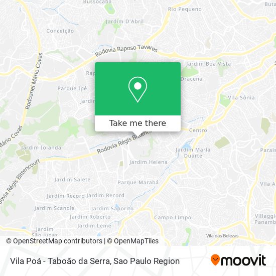 Vila Poá - Taboão da Serra map