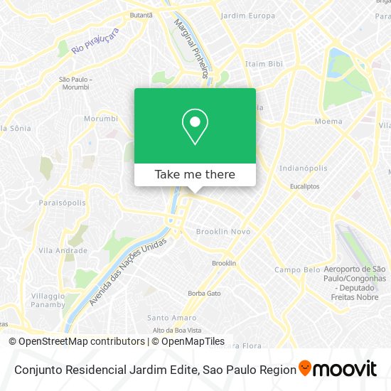 Mapa Conjunto Residencial Jardim Edite