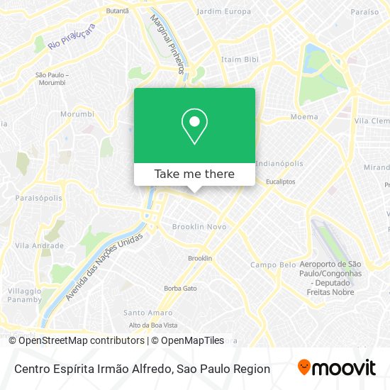 Centro Espírita Irmão Alfredo map