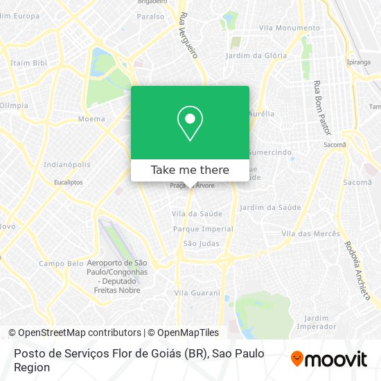 Posto de Serviços Flor de Goiás (BR) map
