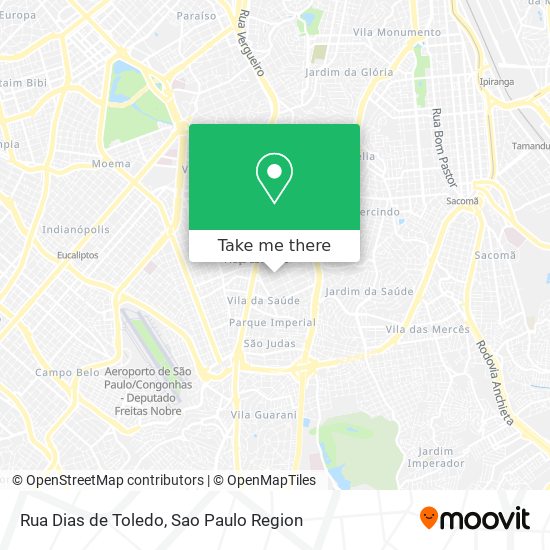 Mapa Rua Dias de Toledo