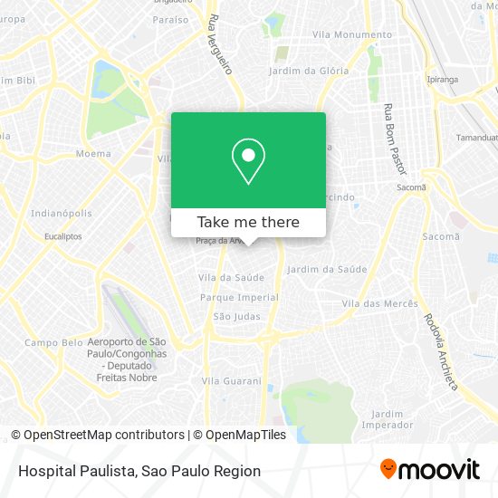 Hospital Paulista map