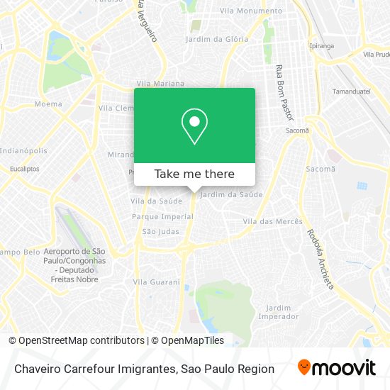 Chaveiro Carrefour Imigrantes map