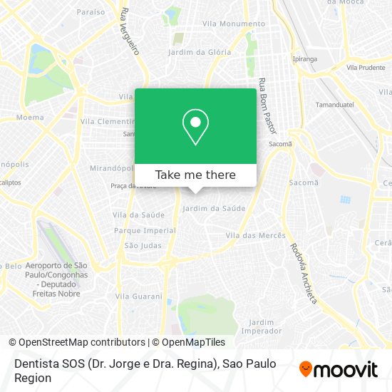 Mapa Dentista SOS (Dr. Jorge e Dra. Regina)