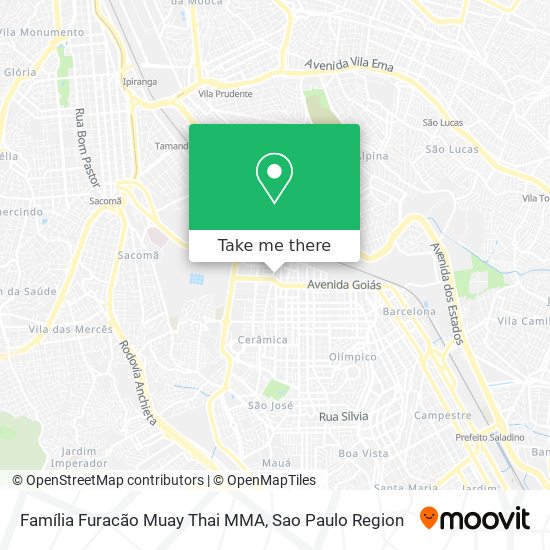 Família Furacão Muay Thai MMA map