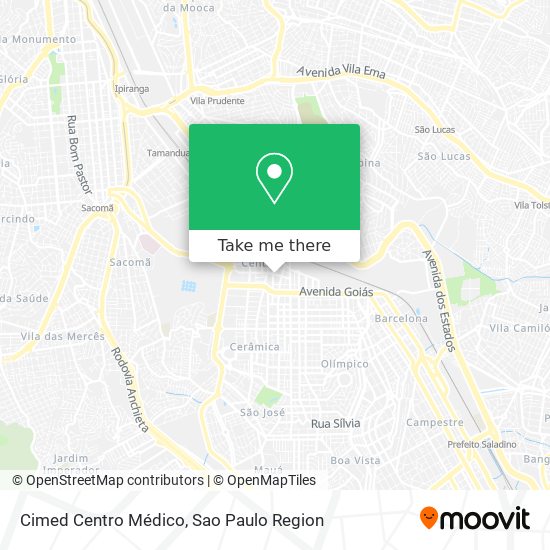 Cimed Centro Médico map