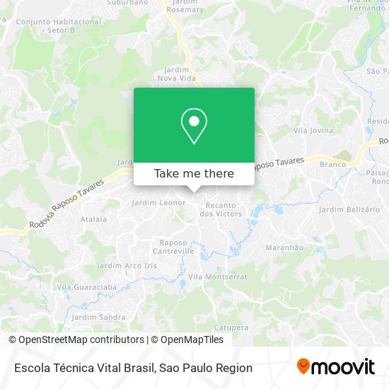 Escola Técnica Vital Brasil map