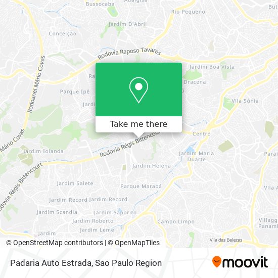 Padaria Auto Estrada map