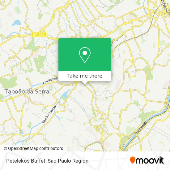 Mapa Petelekos Buffet