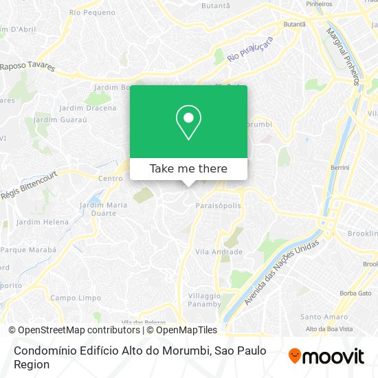 Mapa Condomínio Edifício Alto do Morumbi