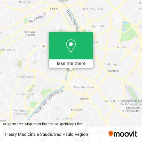 Fleury Medicina e Saúde map