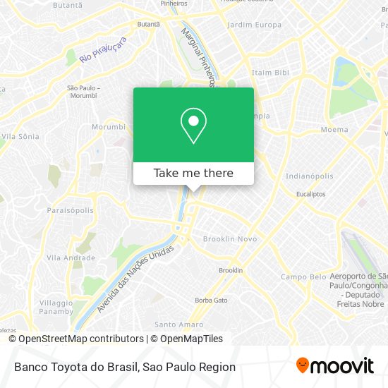 Banco Toyota do Brasil map