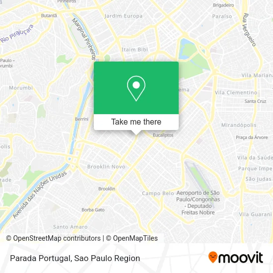 Parada Portugal map
