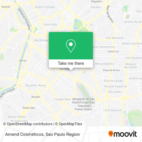 Amend Cosméticos map
