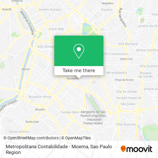 Metropolitana Contabilidade - Moema map