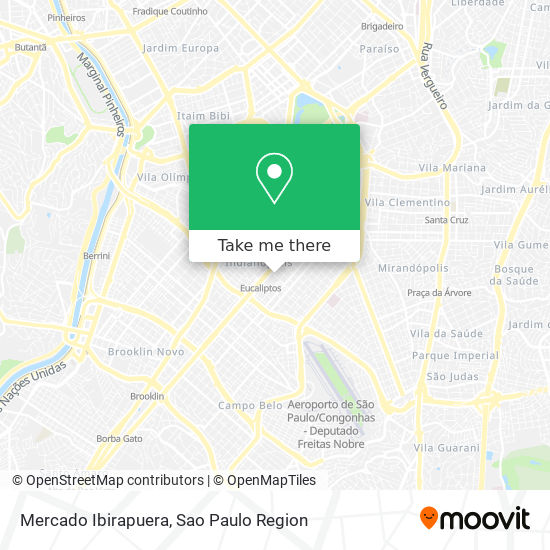 Mercado Ibirapuera map