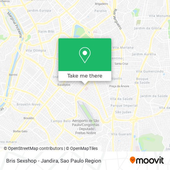 Mapa Bris Sexshop - Jandira