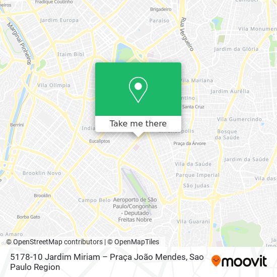 5178-10 Jardim Miriam – Praça João Mendes map