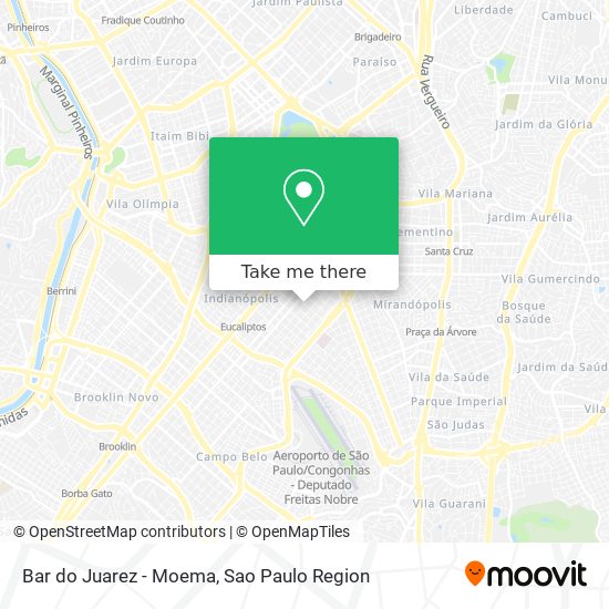 Mapa Bar do Juarez - Moema