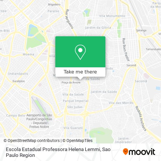 Mapa Escola Estadual Professora Helena Lemmi