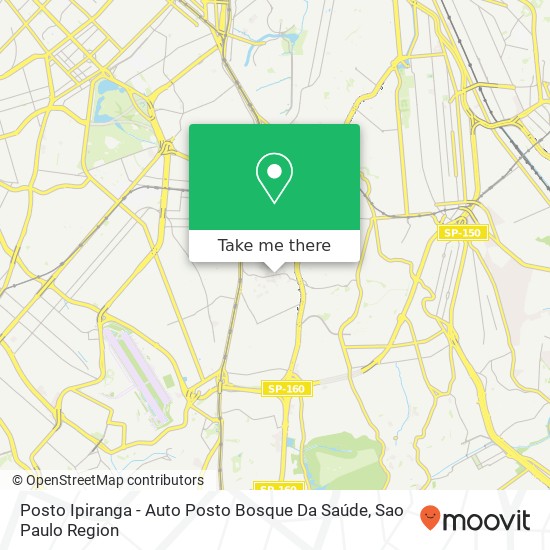 Posto Ipiranga - Auto Posto Bosque Da Saúde map