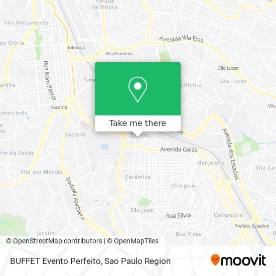 BUFFET Evento Perfeito map