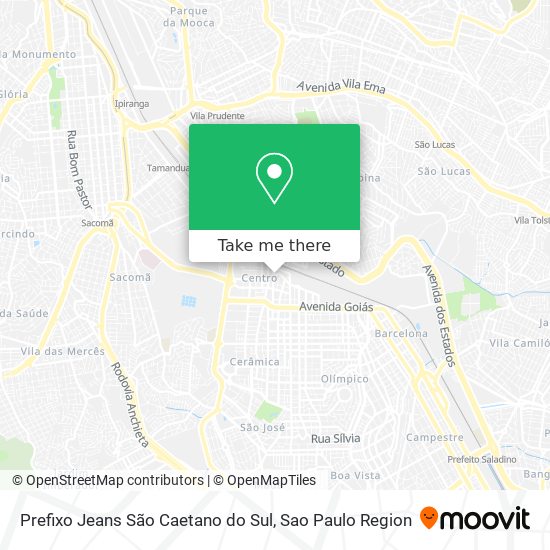 Prefixo Jeans São Caetano do Sul map